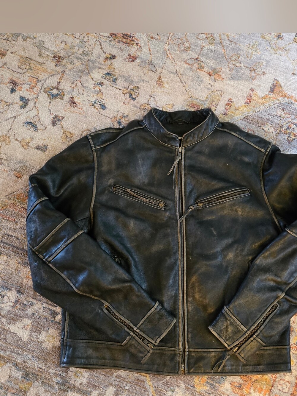 Vintage Milwaukee Motorcycle Clothing Co. Leather Jacket, XL